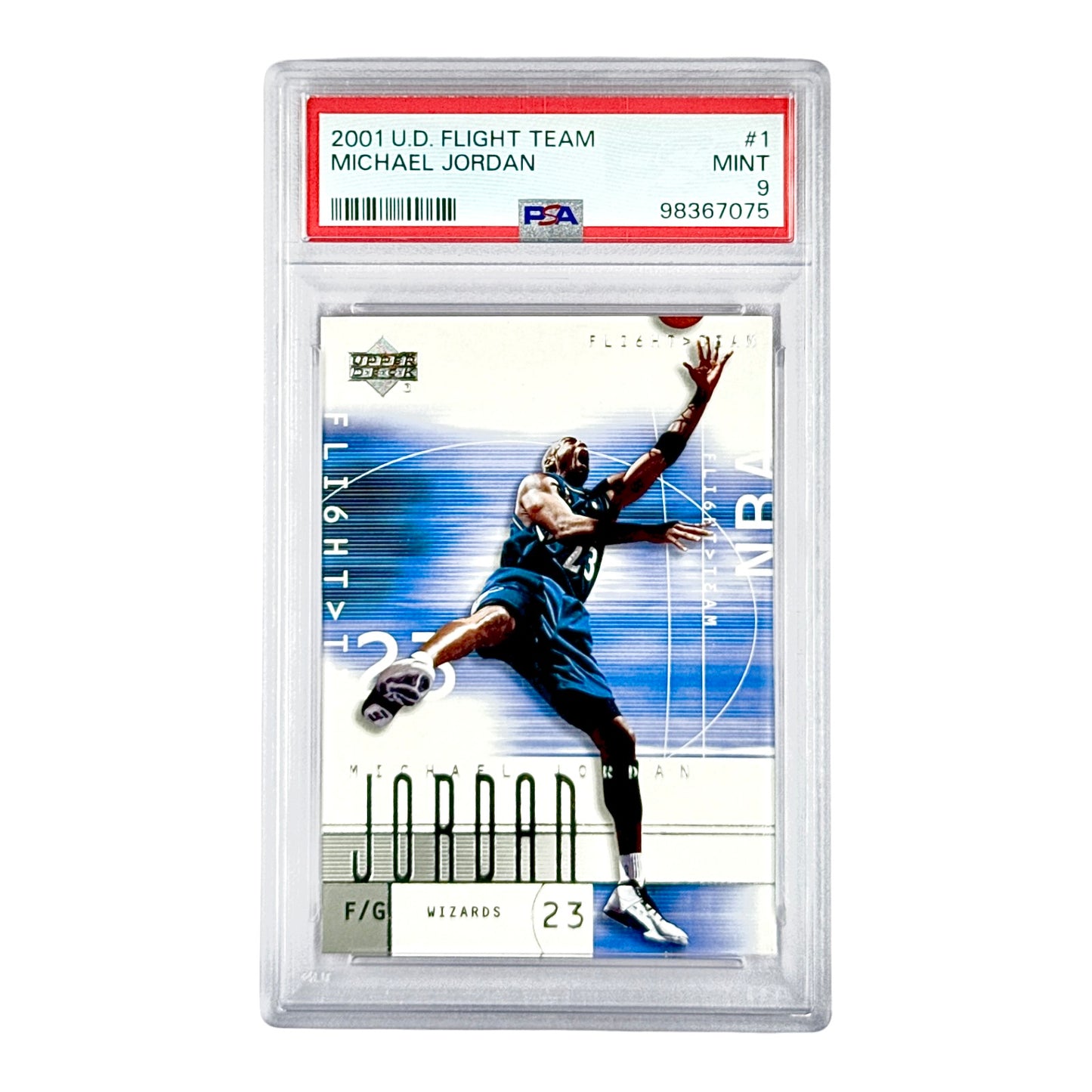 Michael Jordan 2001 Upper Deck Flight Team #1 PSA 9