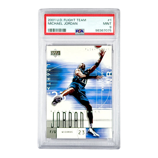 Michael Jordan 2001 Upper Deck Flight Team #1 PSA 9