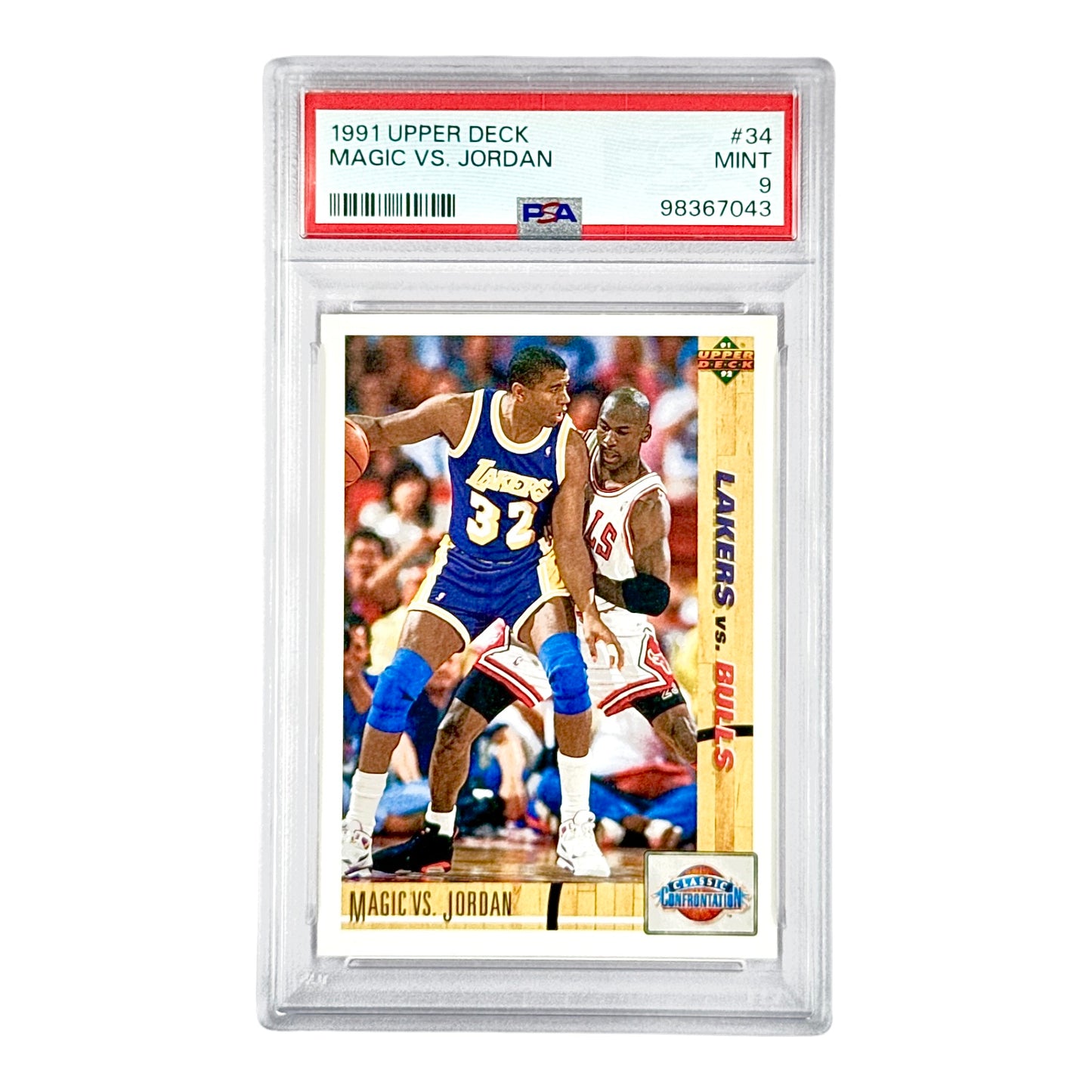 Magic VS Jordan 1992 Upper Deck #34 PSA 9