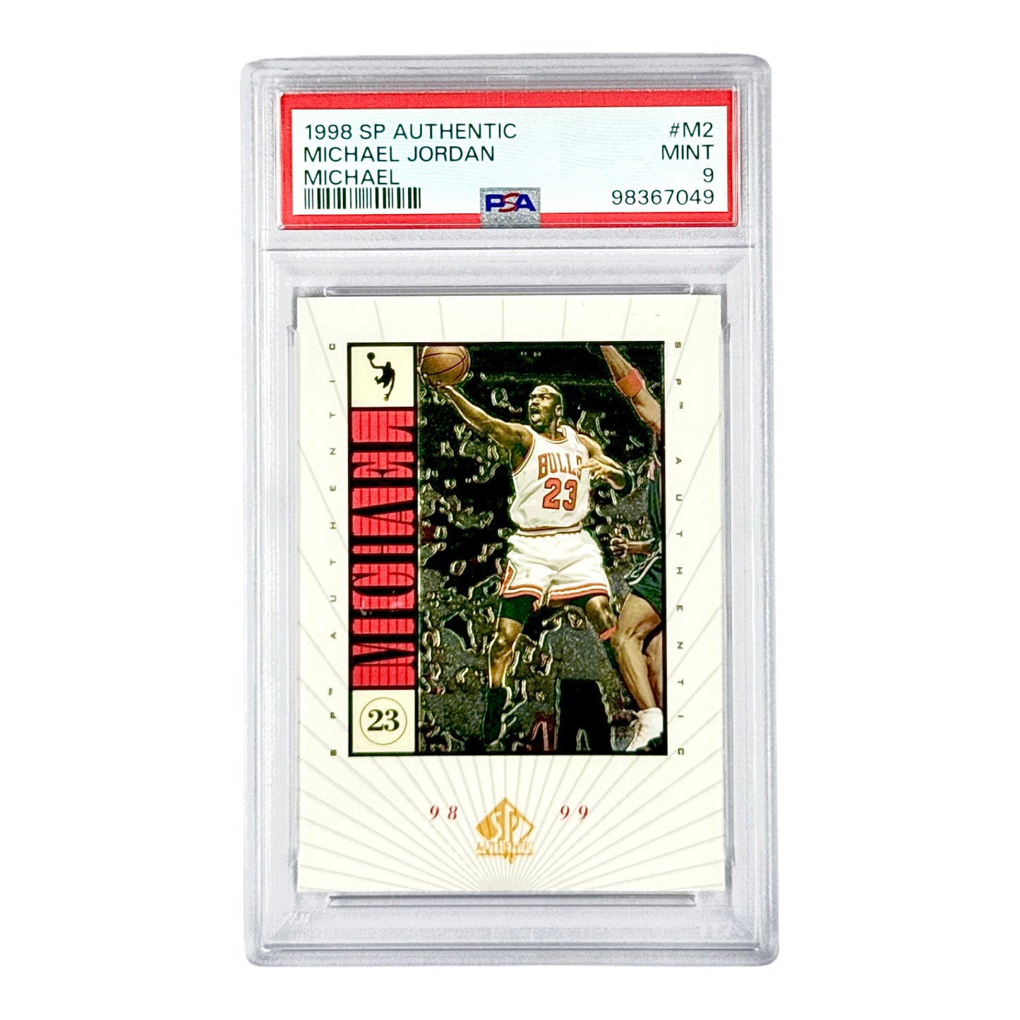 Michael Jordan 1998 Upper Deck SP Authentic #M2 PSA 9