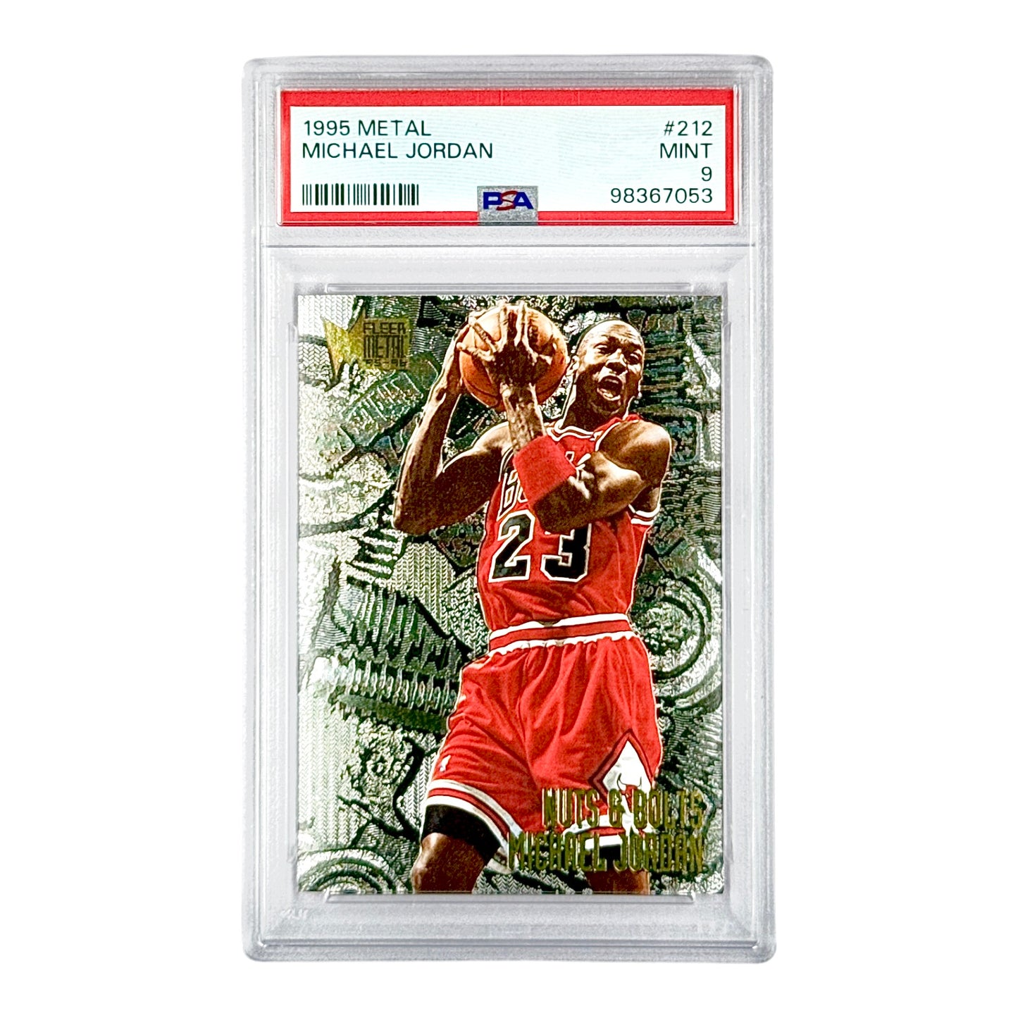 Michael Jordan 1995 Fleer Metal #212 PSA 9