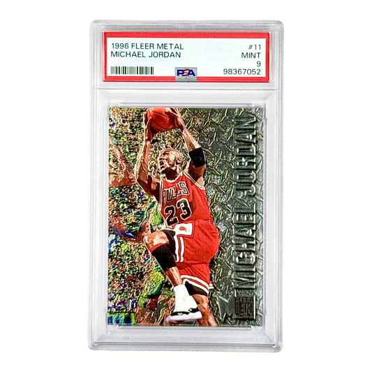 Michael Jordan 1996 Fleer Metal #11 PSA 9