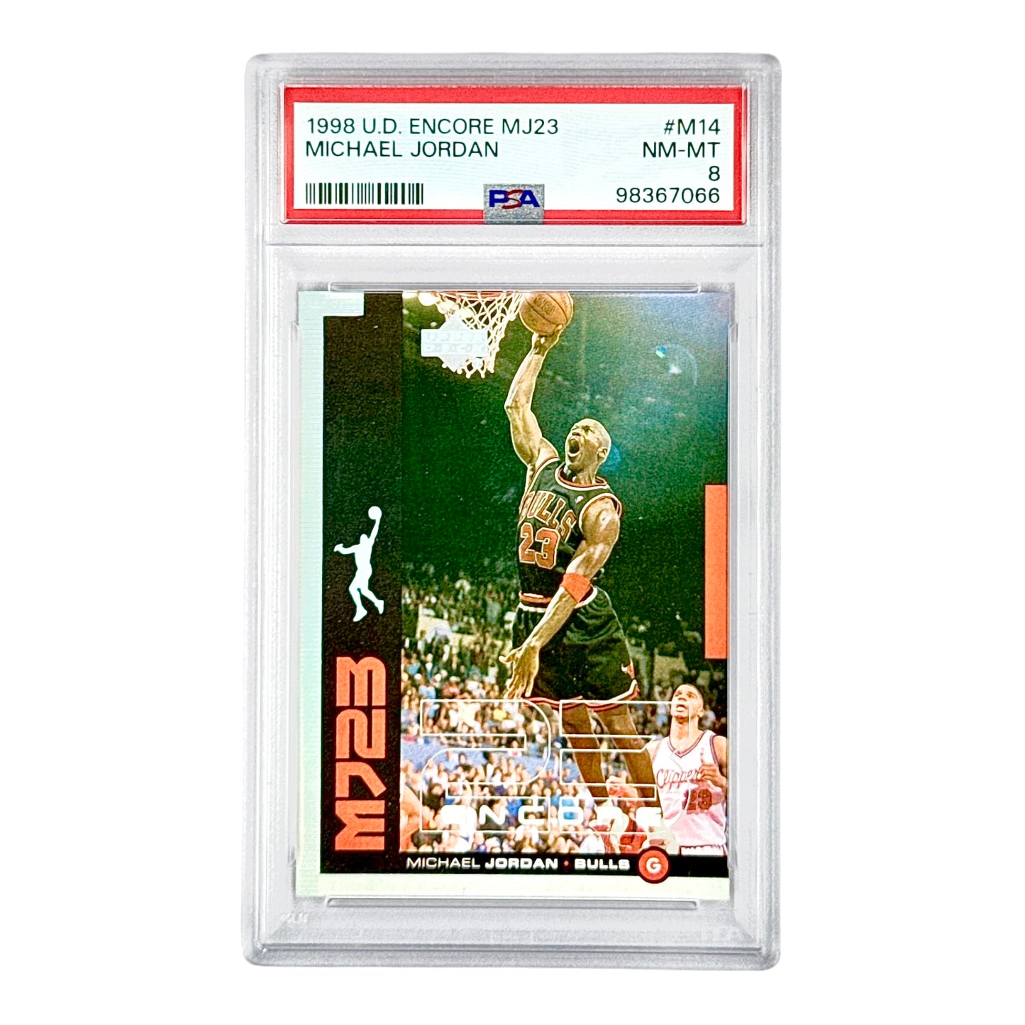 Michael Jordan 1998 Upper Deck Encore MJ23 #M14 PSA 8