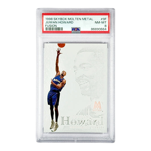 Juwan Howard 1998 Skybox Metal Fusion #9F PSA 8