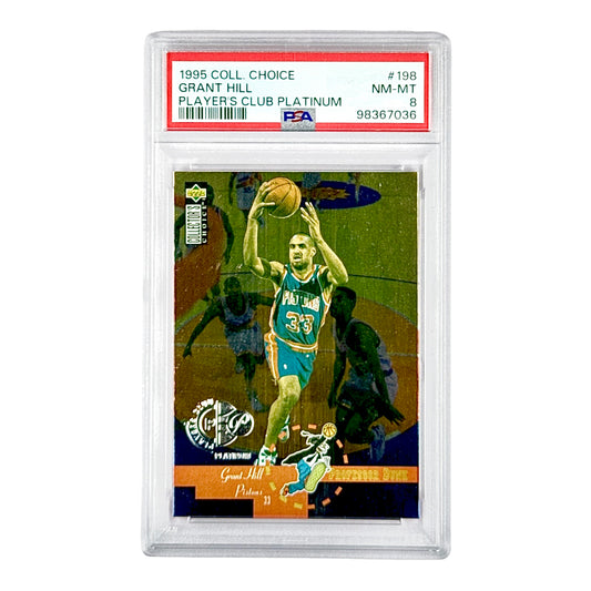 Grant Hill 1995 Upper Deck Collector's Choice Player's Club Platinum #198 PSA 8