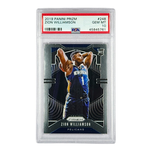 Zion Williamson 2019-20 Panini Prizm Rookie RC #248 PSA 10