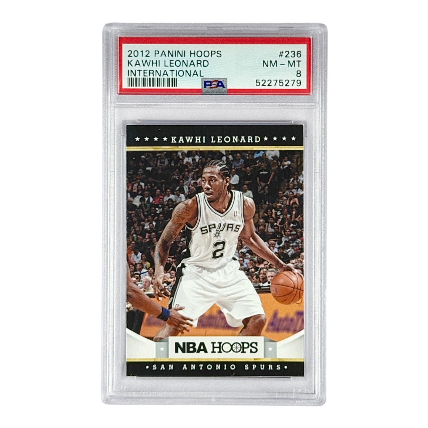 Kawhi Leonard 2012-13 Panini Hopps International #236 PSA 8