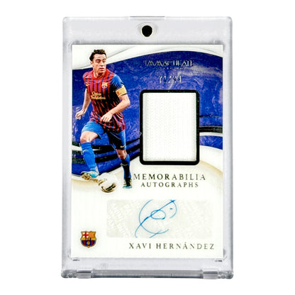 Xavi Hernandez 2020-21 Panini Immaculate Soccer Jersey Auto 71/99 #MA-XH