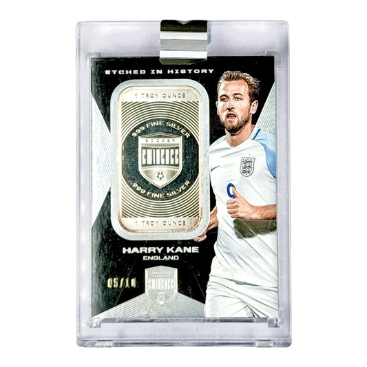 Harry Kane 2018 Panini Eminence Soccer 1 Troy Ounce 999 Fine Silver 05/10