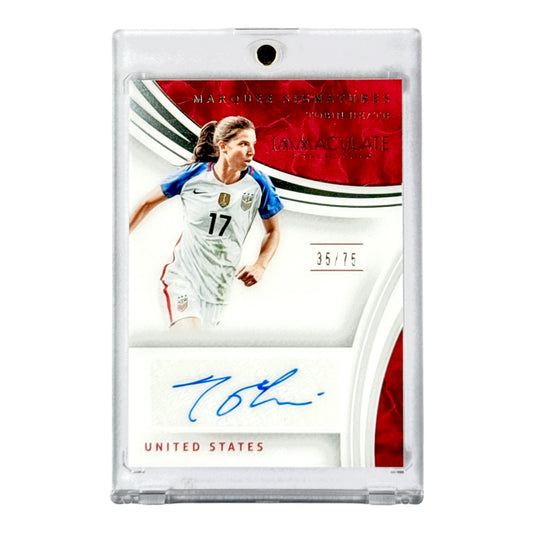 Tobin Heath 2017-18 Panini Immaculate Soccer Auto 35/75 #MS-THE