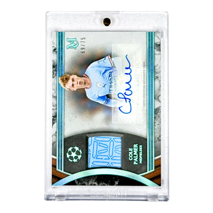 Cole Palmer 2022-23 Topps UEFA Champion League Museum Collection Patch Auto 69/75 #MAR-CP