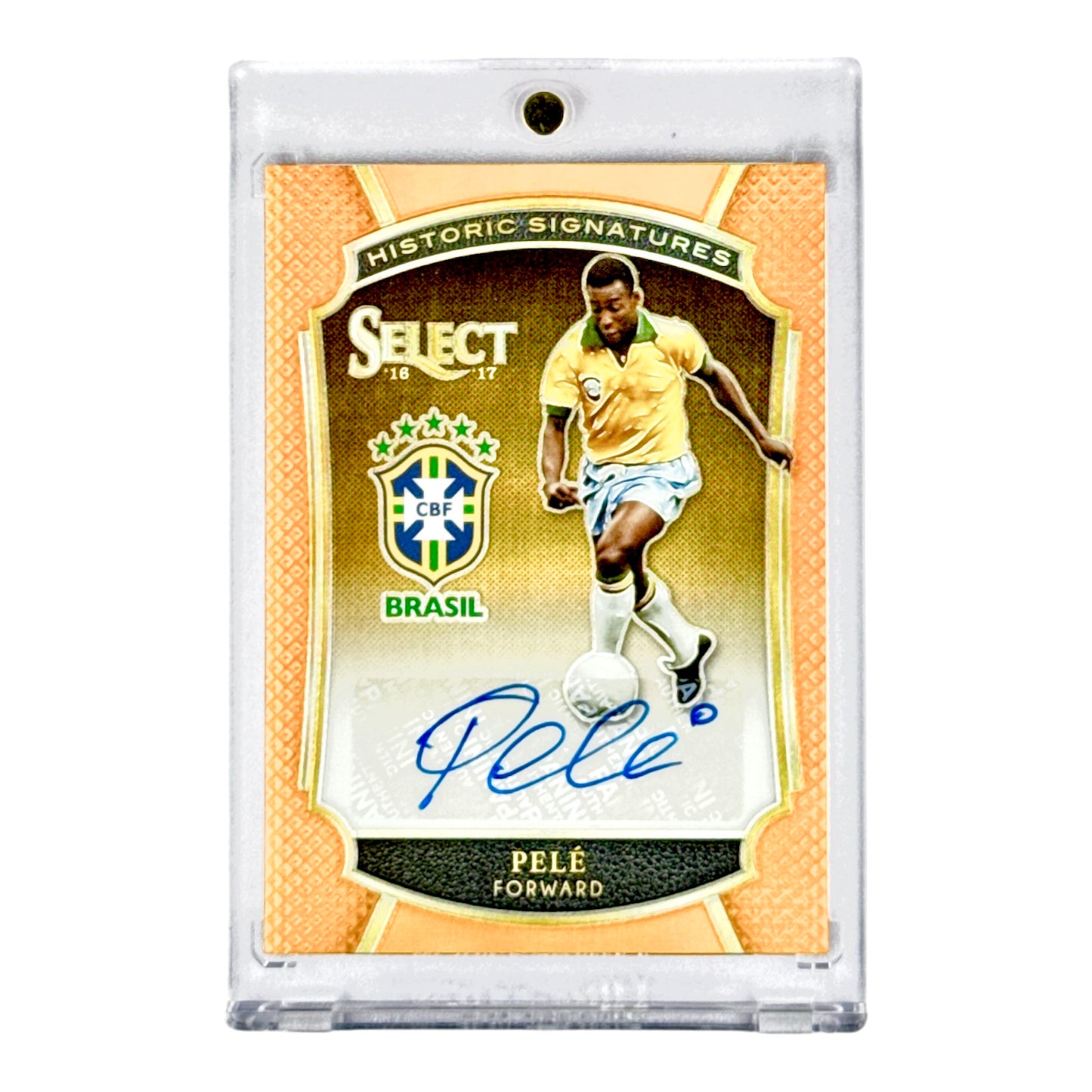 Pele 2016-17 Panini Select Soccer Historic Signatures Auto 10/25 #HS-P