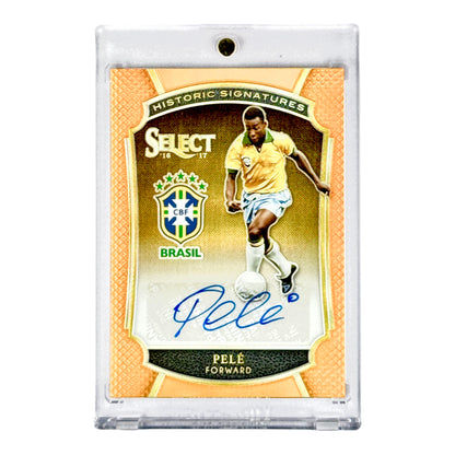 Pele 2016-17 Panini Select Soccer Historic Signatures Auto 10/25 #HS-P