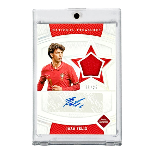 Joao Felix 2022-23 Panini National Treasures World Cup Road to Qatar Patch Auto #SS-JF 05/25