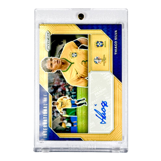 Thiago Silva 2024 Panini Copa America International Ink Auto Gold 06/10 #II-TSA