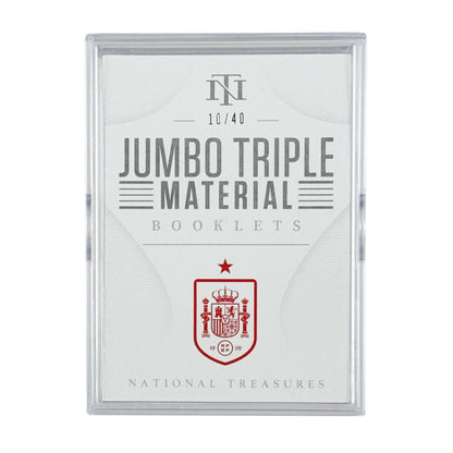 Frabregas Casillas Ramos 2022-23 Panini National Treasures Road to FIFA World Cup Qatar Jumbo Triple Material Booklet 10/40 #TM-ESP