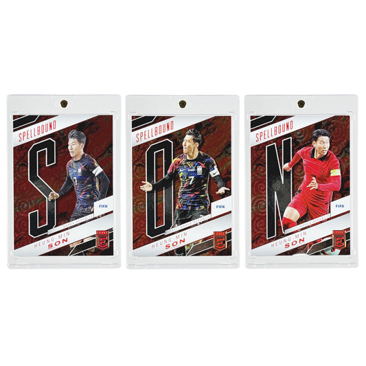 Set of 3 Heung Min Son 2022-23 Panini Elite Spellbound