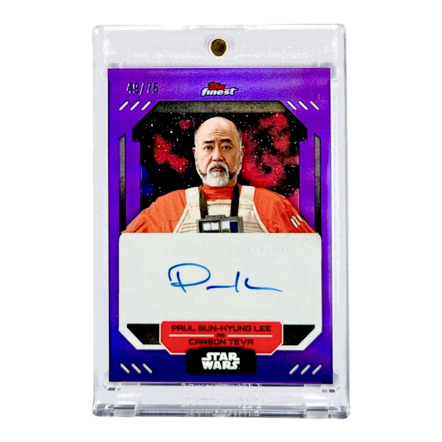 Carson Tevr 2023 Topps Finest Starwars Auto /75 #FA-PL