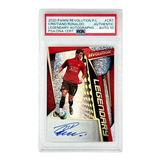 Cristiano Ronaldo 2020 Revolution English Premier League EPL Legendary Auto #CR7 PSA Auto 10