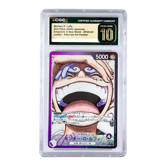 Monkey D.Luffy 2024 One Piece Japanese OP09 Leader Alternate Art #061 CGC Pristine 10