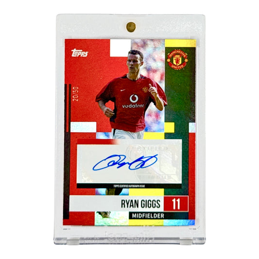 Ryan Giggs 2025 Topps Manchester United Team Set Auto 20/50 #AU-RG