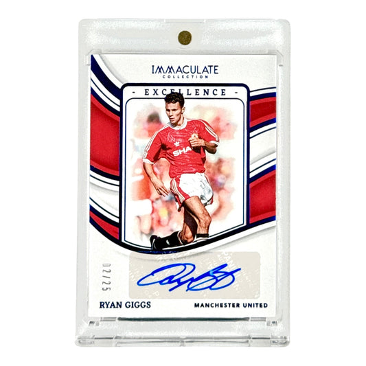 Ryan Giggs 2023-24 Immaculate Soccer Excellence Auto 02/25 #EA-RG