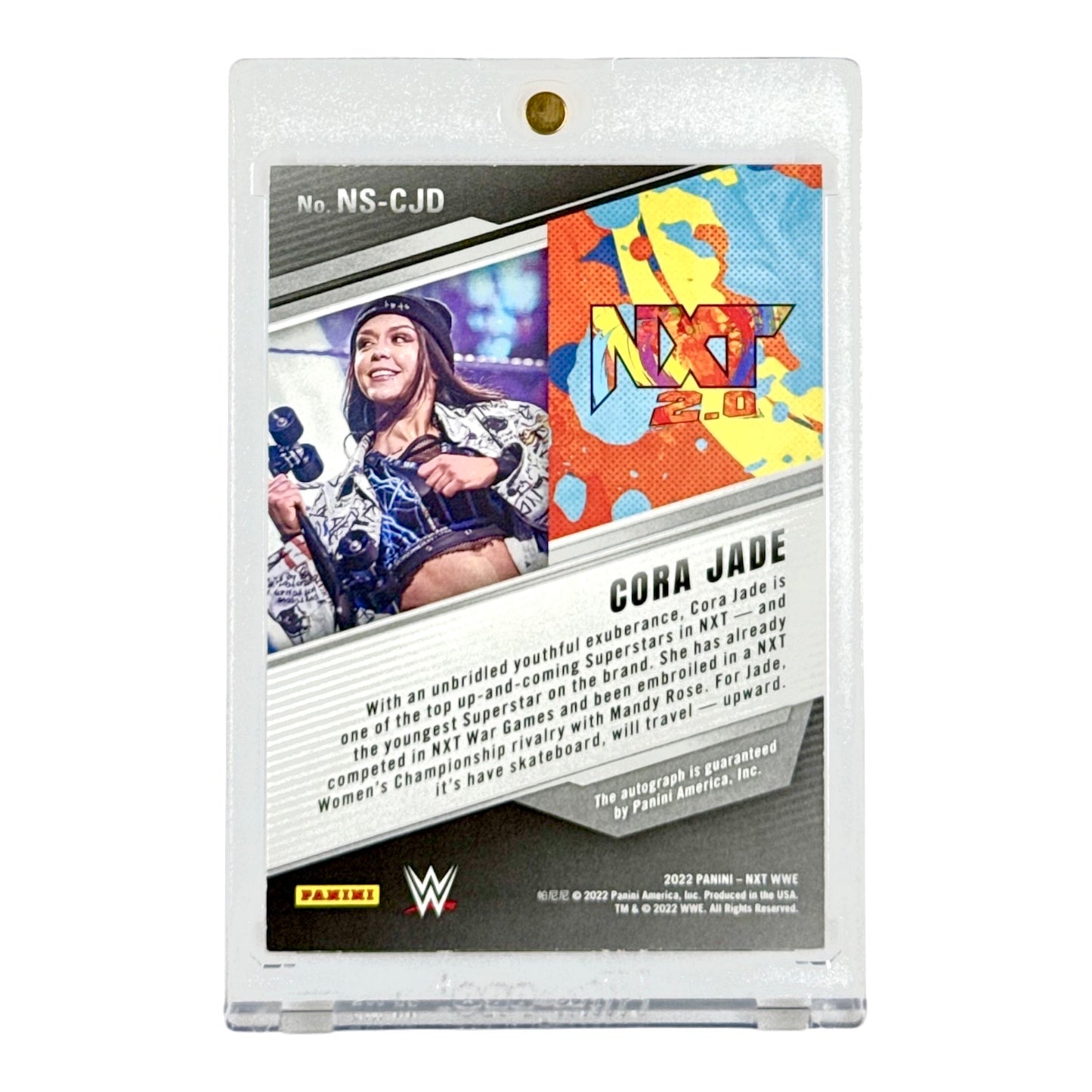 Cora Jade 2022 Panini NXT WWE Auto Rookie RC #NS-CJD