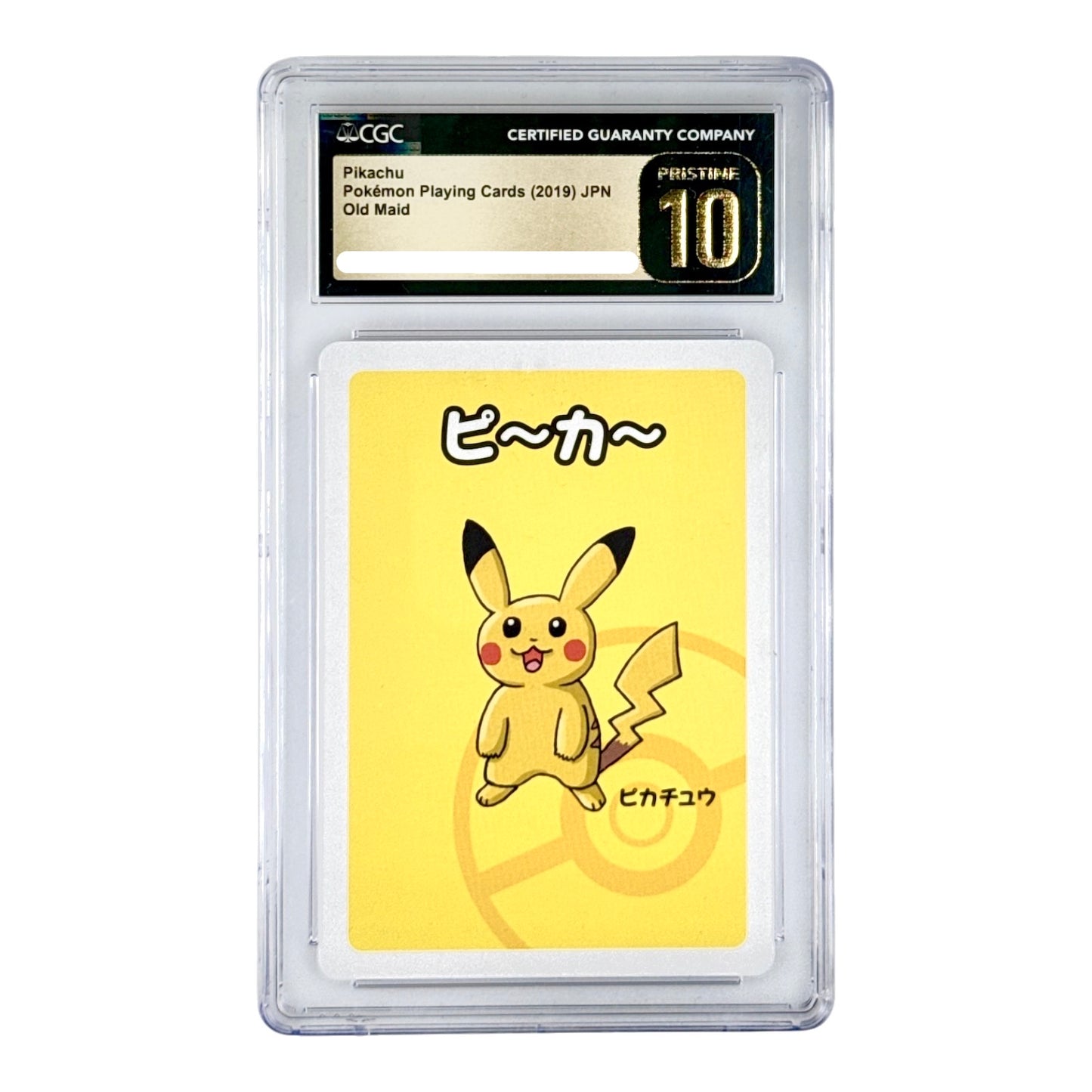 Pikachu 2019 Pokemon Japanese Playing Cards Old Maid CGC Pristine 10