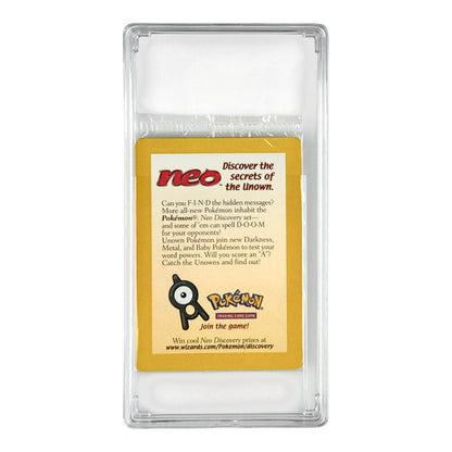 2001 Pokemon English Neo Discovery The Secrets Of The Unown Promo Sealed Pack (Case Not Included)