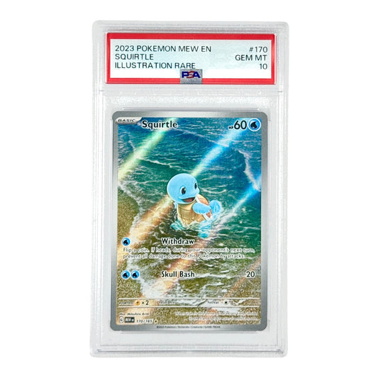 Squirtle 2023 Pokemon English Mew Illustration Rare #170 PSA 10