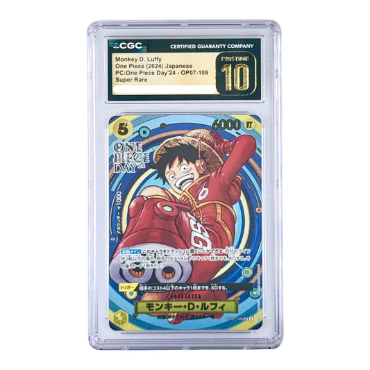 Monkey D. Luffy 2024 One Piece Japanese One Piece Day Promo #109 CGC Pristine 10