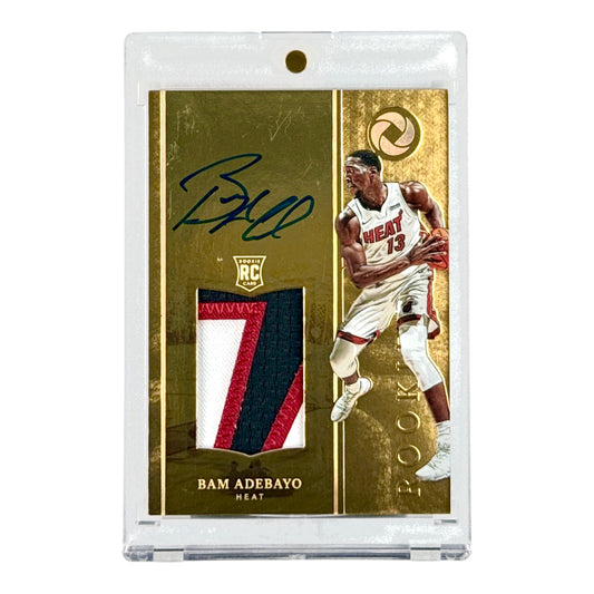 Bam Adebayo 2017-18 Opulence Player-worn Patch Auto 10/10 Rookie RC #139