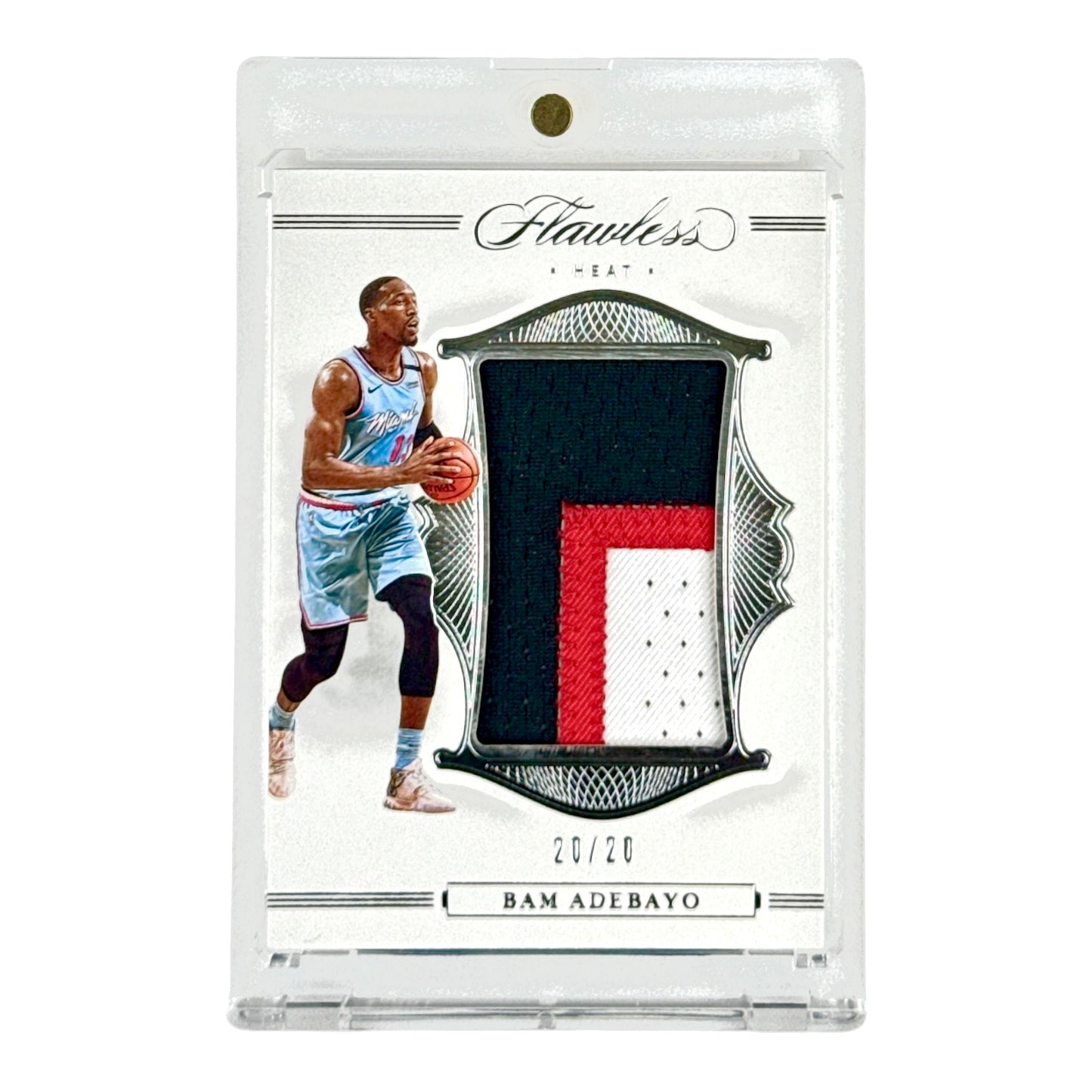 Bam Adebayo 2019-20 Flawless Game-worn Patch 20/20 #P-BAM