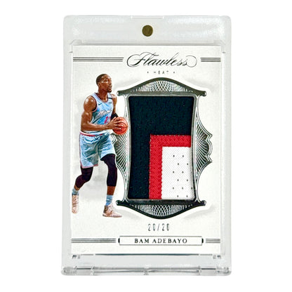 Bam Adebayo 2019-20 Flawless Game-worn Patch 20/20 #P-BAM