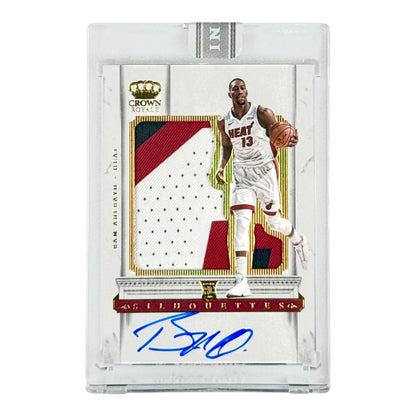Bam Adebayo 2017-18 Crown Royale Player-worn Patch Auto Rookie RC White Box 1/1 #225