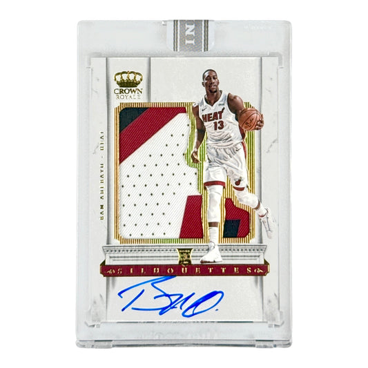 Bam Adebayo 2017-18 Crown Royale Player-worn Patch Auto Rookie RC White Box 1/1 #225