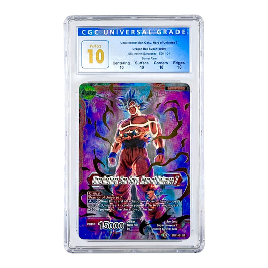 Ultra Instinct Son Goku 2020 Dragon Ball Super English SD11 #01 CGC Perfect 10