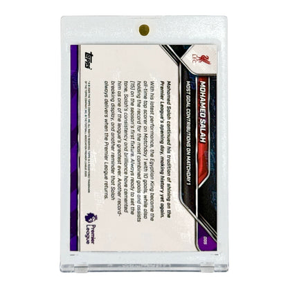 Mohamed Salah 2025 Topps Now Most Goal Contribution On Matchday 01/10 #005