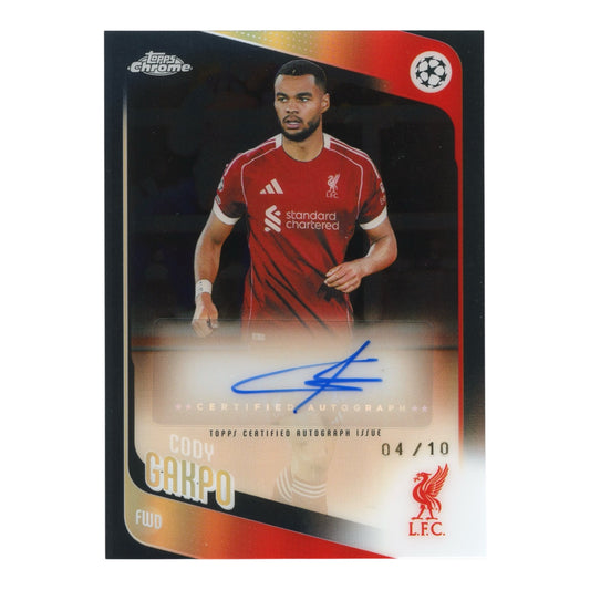 Cody Gakpo 2026 Topps Chrome Soccer UCC Auto 04/10 #CR-CG