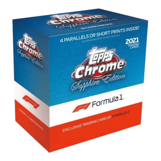 2021 Topps Chrome Formula 1 F1 Sapphire Edition Box