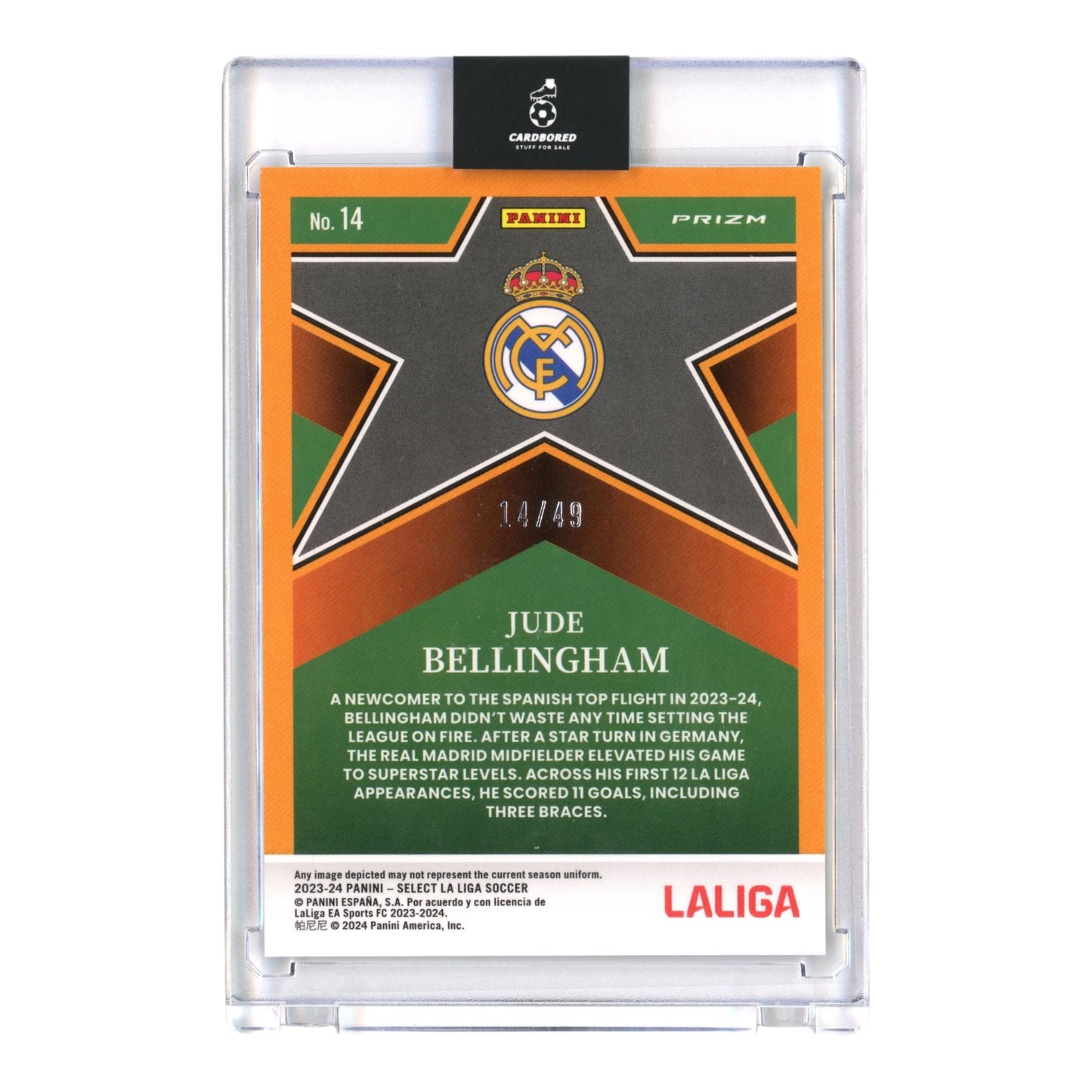 Jude Bellingham 2023-24 Panini Select La Liga Soccer 14/49 #14