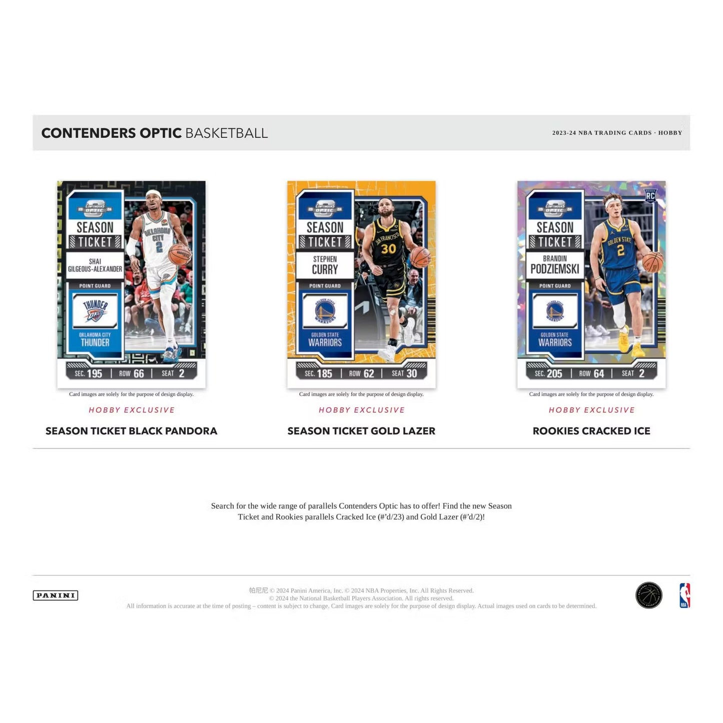 2023/24 Panini Contenders Optic Basketball Hobby Box