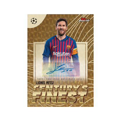 2025-26 Topps Finest UEFA Club Competitions Hobby Box