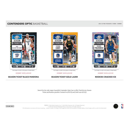 2024-25 Panini Contenders Optic Basketball Hobby Box
