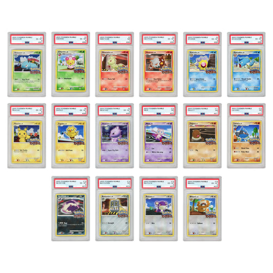 Set Of 16 2009 Pokemon English Rumble Consecutive Cert Number #1-16 PSA