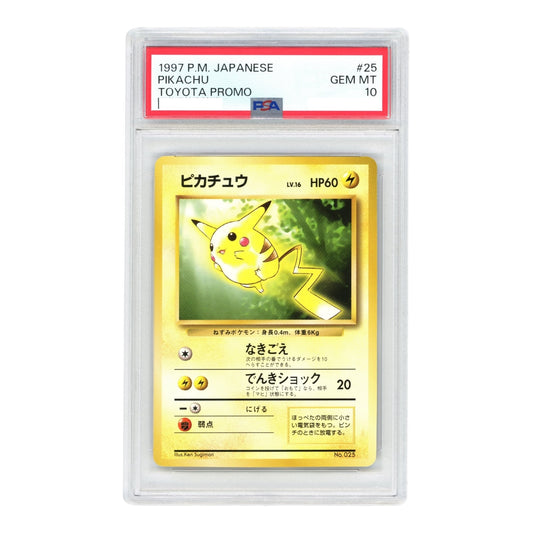 Pikachu 1997 Pokemon Japanese Toyota Promo #25 PSA 10