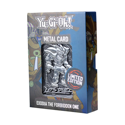 Konami Yu Gi Oh! Exodia The Forbidden One Limited Edition Metal Card with Display Stand (Limited to 9995)