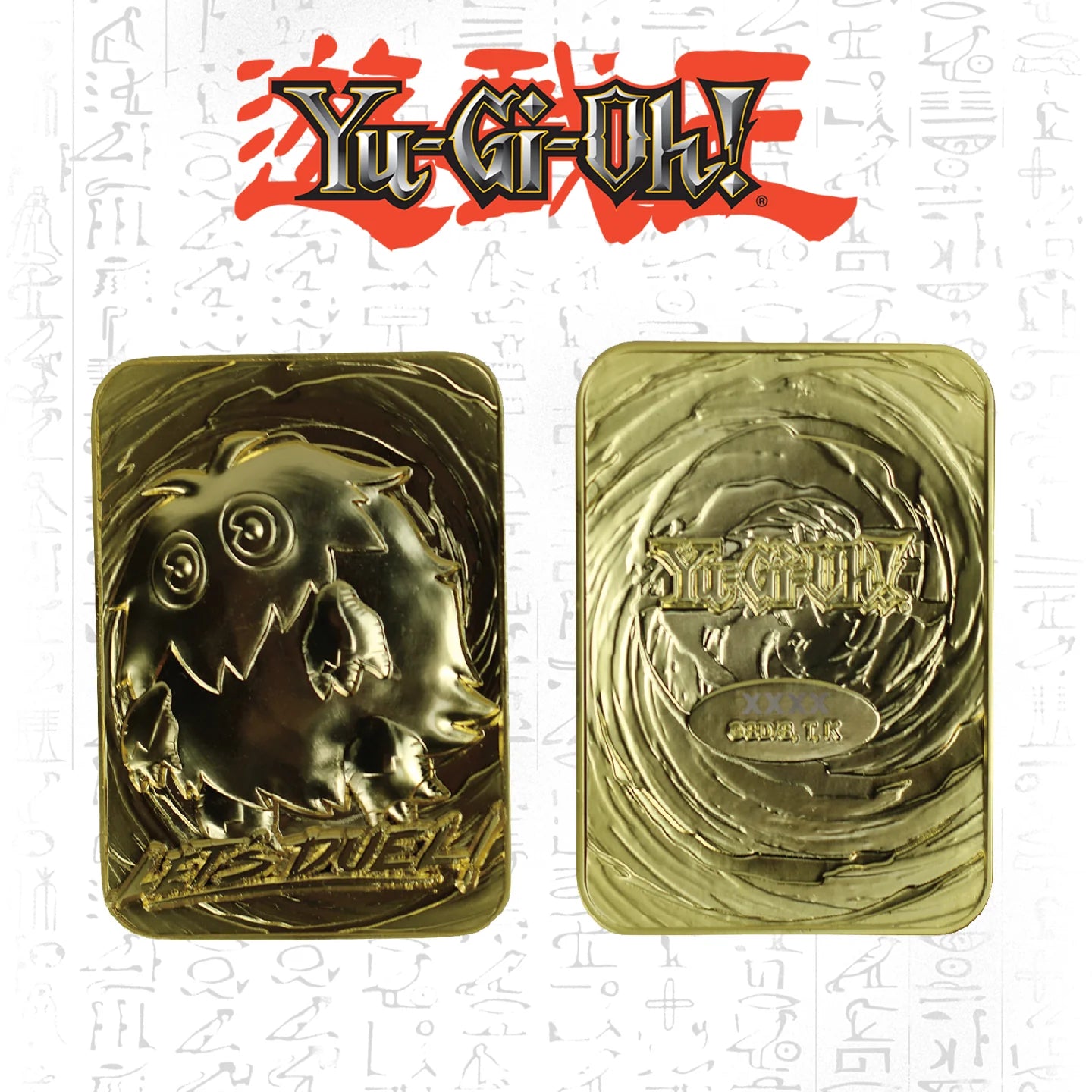 Konami Yu Gi Oh! Kuriboh Limited Edition 24 Karat Gold Plated Metal Card with Display Stand (Limited to 5000)