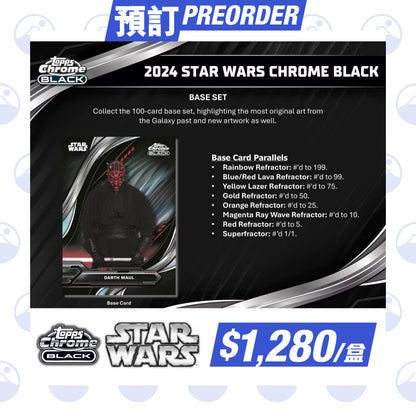 2024 Topps Star Wars Chrome Black Hobby Box