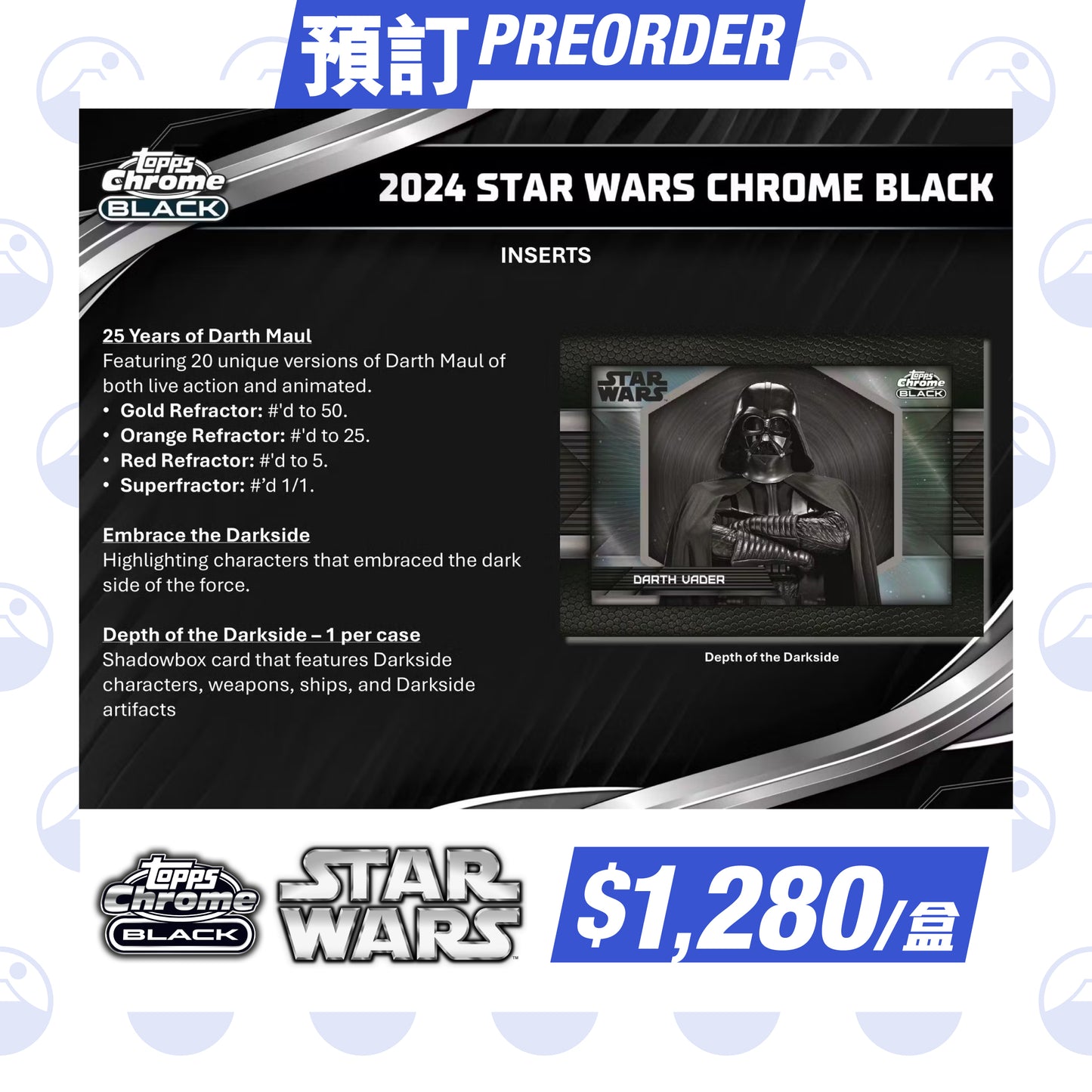 2024 Topps Star Wars Chrome Black Hobby Box